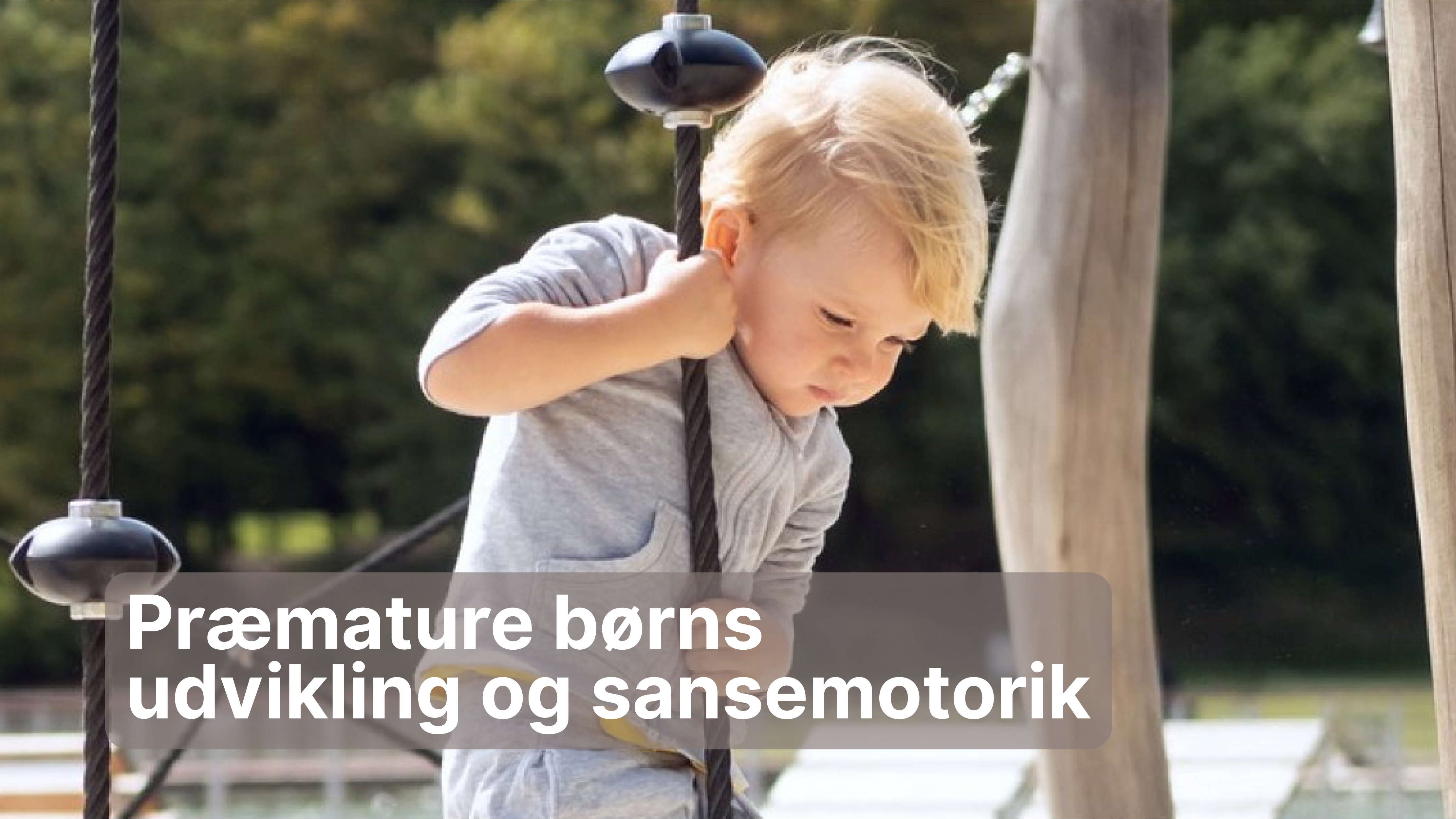 Præmature børns sansemotoriske udvikling og trivsel